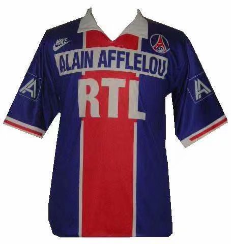 1991-92 PSG Retro Home Kit Soccer Jersey